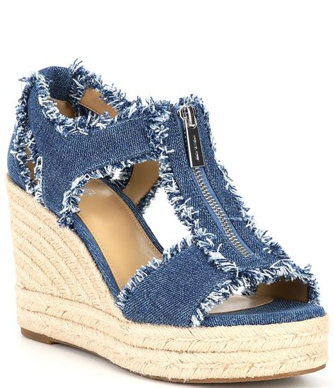 michael kors berkley denim sandals.